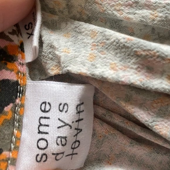 SomeDays Lovin Floral Tie Back Mini Dress XS - Picture 5 of 5